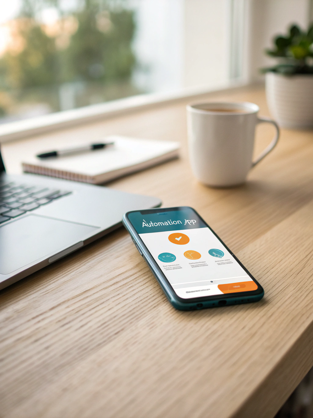 Mobile device displaying comparison chart